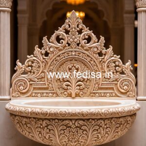 Elegant Marble Basin with Modern Finish No-027