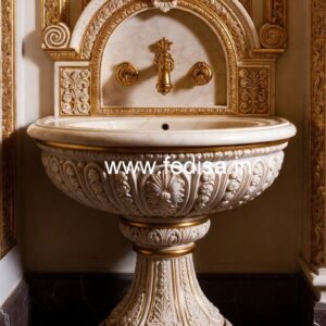 Marble Vanity Basin with Modern Design No-093