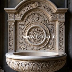 Stylish Marble Basin with Elegant Texture No-121