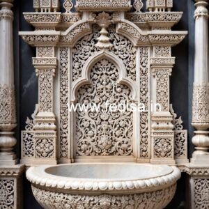 Marble Vanity Sink with Artistic Finish No-179