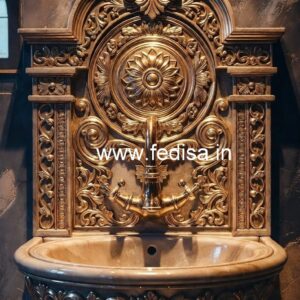 Decorative Marble Wash Basin with Stone Finish No-214