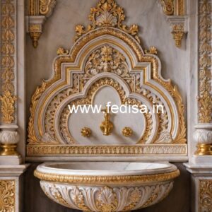 Marble Sink with Artistic Bathroom Styling No-291