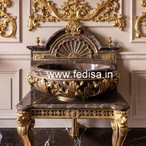 Luxury Marble Basin with Designer Finish No-336