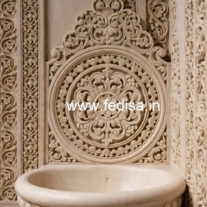 Stylish Marble Wash Basin with Vanity No-348