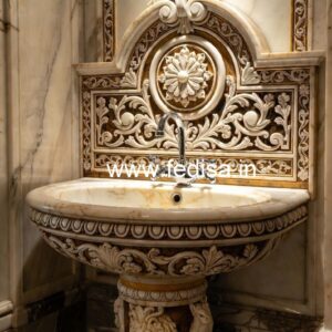 Marble Basin Decor for Premium Bathrooms No-371