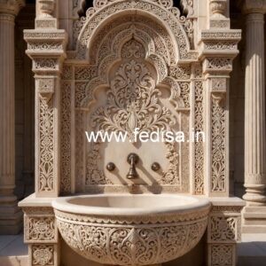 Marble Sink with Designer Bathroom Decor No-380