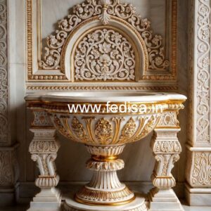 Handmade Marble Wash Basin for Homes No-391