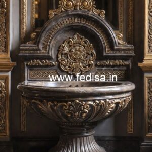 Decorative Marble Basin with Artistic Touch No-395