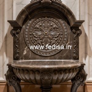 Luxury Marble Basin with Artistic Finish No-412