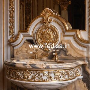 Marble Wash Basin for Elegant Villas No-653