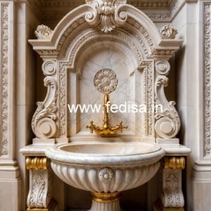 Elegant Marble Bathroom Basin Styling No-688