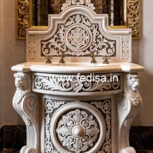 Marble Bathroom Basin with Premium Texture No-819