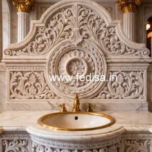Marble Bathroom Sink for Elegant Interiors No-878
