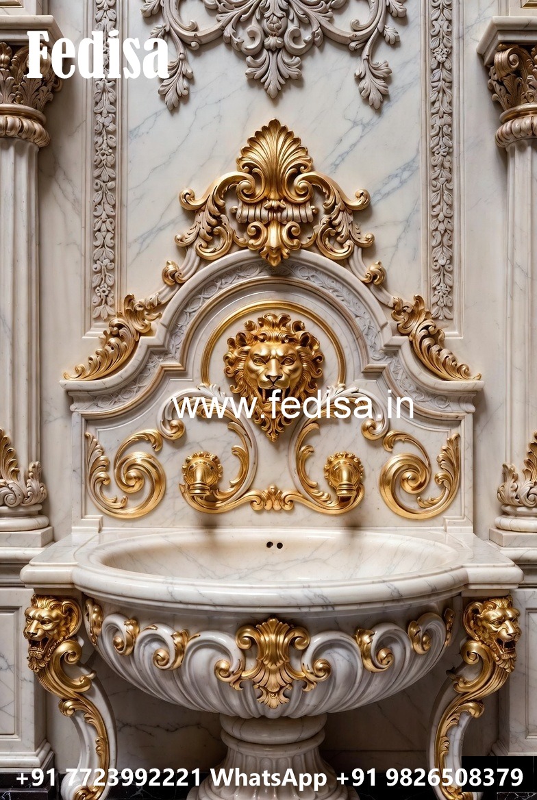 Marble Sink with Artistic Bathroom Styling No-889