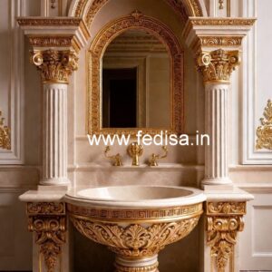 Marble Wash Basin with Vanity Design No-912