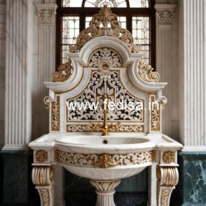 Contemporary Marble Bathroom Sink Trends No-936