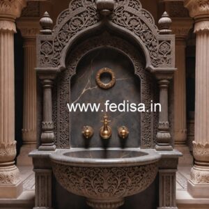 Stylish Marble Basin with Elegant Texture No-1018