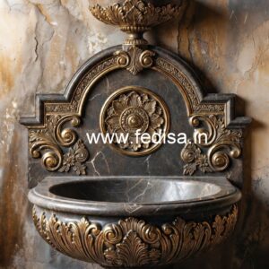 Marble Vanity Sink with Artistic Finish No-1076