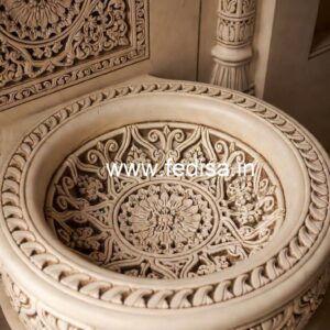 Premium Marble Basin with Designer Finish No-1106
