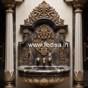 Marble Bathroom Basin with Premium Texture No-1118