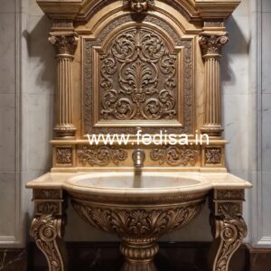 Stylish Marble Wash Basin with Stone Finish No-1190