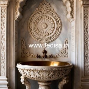 Marble Wash Basin with Vanity Design No-1211