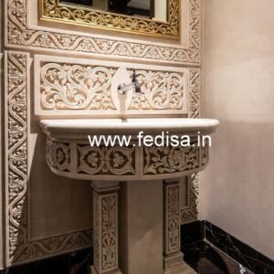 Marble Wash Basin Ideas for Villas No-1234