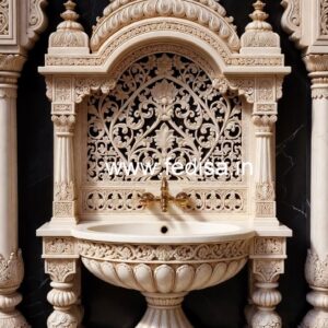 Artistic Marble Sink with Luxury Finish No-1336
