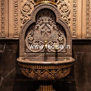 Elegant Marble Basin with Decorative Finish No-1357