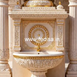 Marble Bathroom Sink with Artistic Texture No-1361