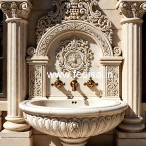 Handmade Marble Basin with Premium Style No-1373