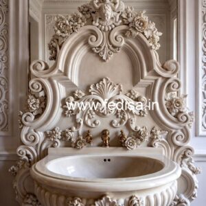 Decorative Marble Wash Basin for Villas No-1377