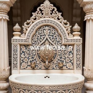 Decorative Marble Sink with Artistic Finish No-1425