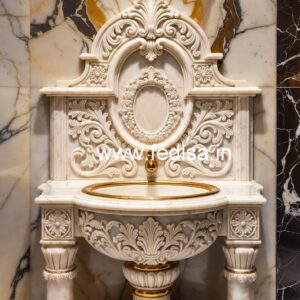 Marble Wash Basin with Stylish Vanity Decor No-1431