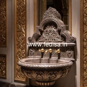Luxury Marble Wash Basin with Stone Counter No-1457