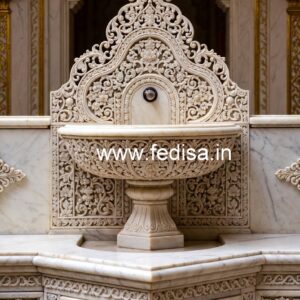 Modern Marble Wash Basin with Countertop No-1518