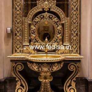 Marble Bathroom Sink with Artistic Texture No-1660