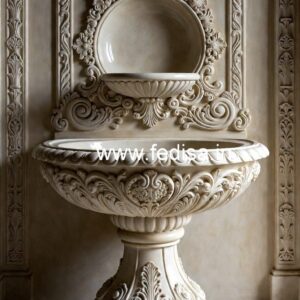 Luxury Marble Sink with Artistic Design No-1690