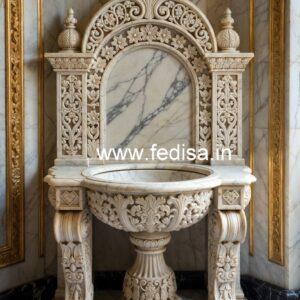 Elegant Marble Wash Basin with Modern Counter No-1719