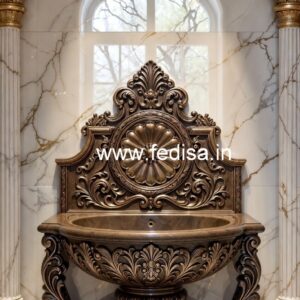 Elegant Marble Wash Basin for Luxury Villas No-1748