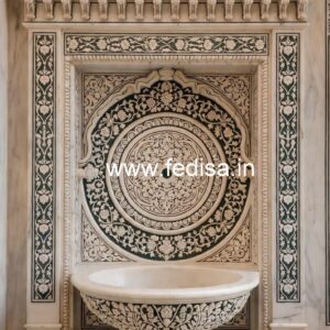Contemporary Marble Sink with Artistic Finish No-1754