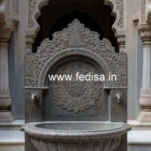 Modern Marble Wash Basin with Countertop No-1817