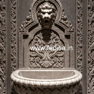 Marble Wash Basin with Artistic Design No-1828