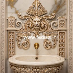 Luxury Marble Basin Decor Inspiration No-1848