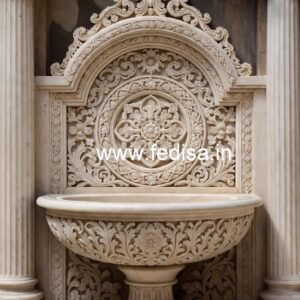 Modern Marble Wash Basin with Marble Counter No-1851