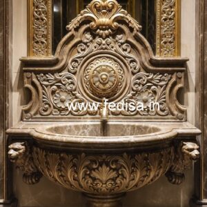Elegant Marble Basin for Bathroom Renovation No-1923