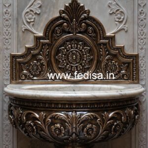 Elegant Marble Wash Basin with Vanity No-1936