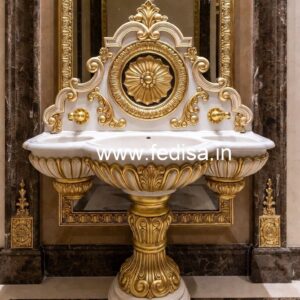 Marble Wash Basin with Modern Vanity No-1953