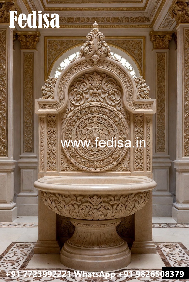 Elegant Marble Wash Basin with Modern Counter No-2018