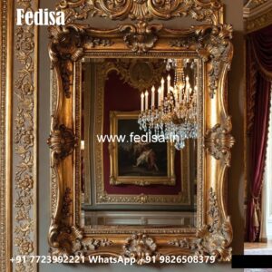 Elegant Wall Mirror Designs for Luxury Villas No-660